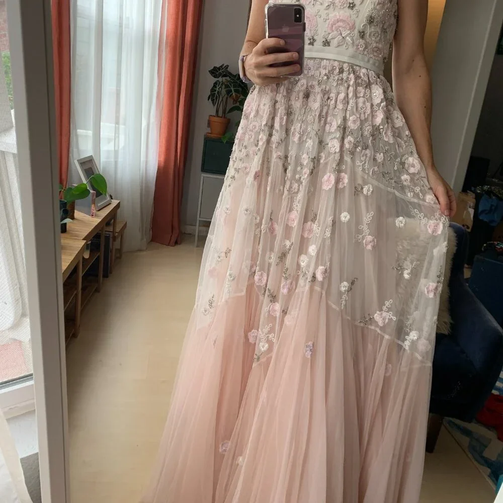 Needle & Thread trailing tiered gown - Picture 5 of 5